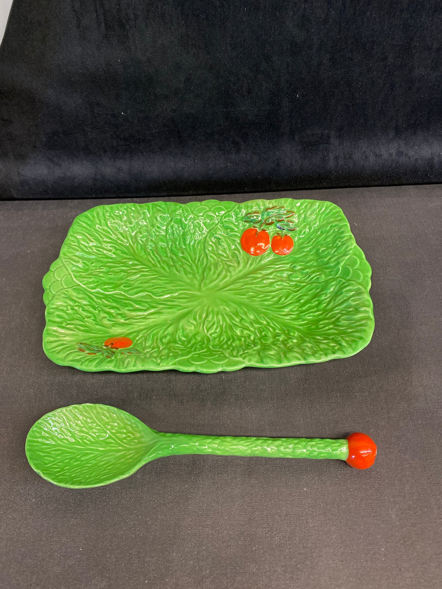 2PC Beswick "Tomato" - Tray & Spoon