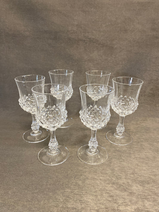 Set 6 Cristal D'Arques Liqueur Glasses
