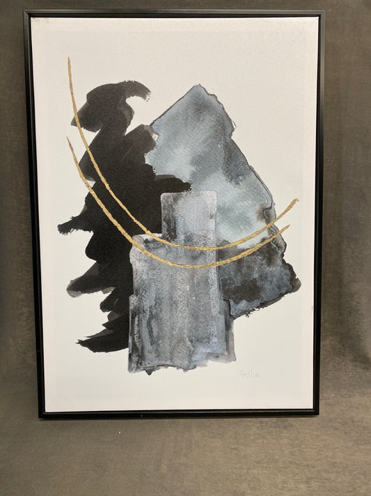 Framed Print - Black & Gold 2