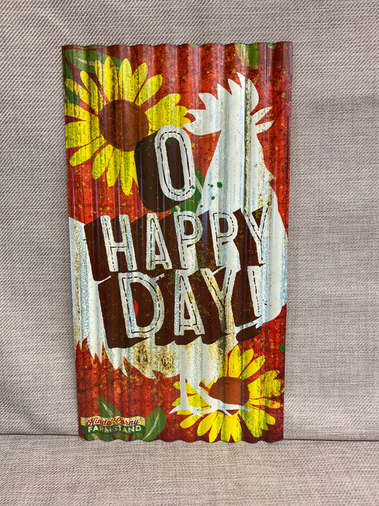 NEW! Metal Sign - Oh Happy Day
