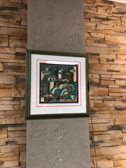 Oriental Inspired Cloth Artwork