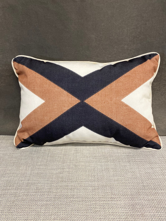 Lumbar Cushion - Cream/Brown/Black