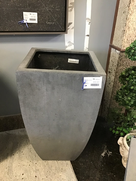 Tall Grey Outdoor Planter