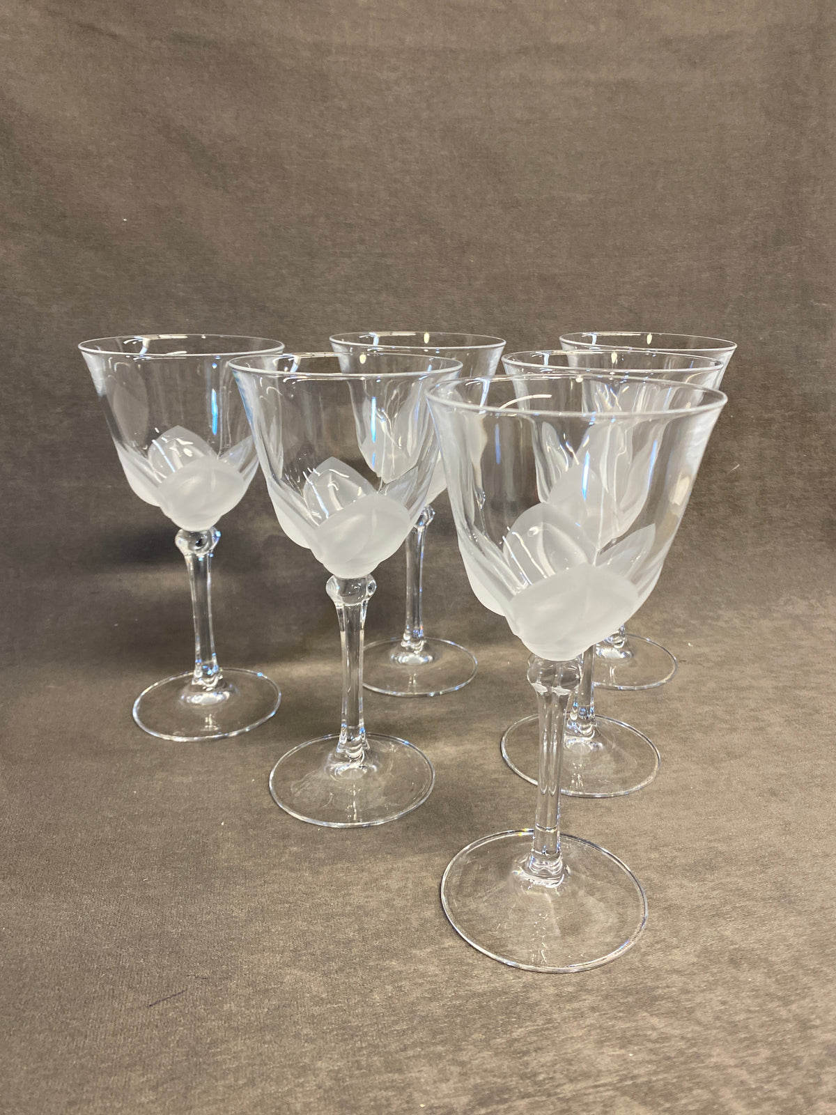 Set 6 Cristal D'Arques Water Goblets