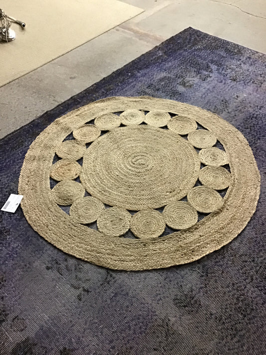 Round Jute Rug 4'