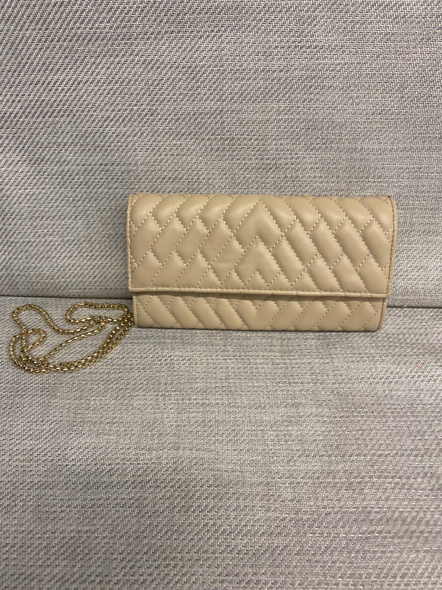 Zara Clutch Cross Body Bag - Tan