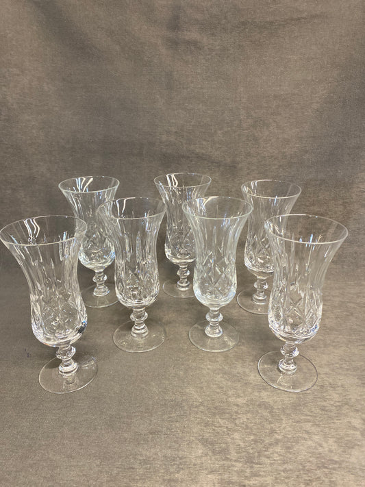 Set 7 Trumpet Champagne Glasses