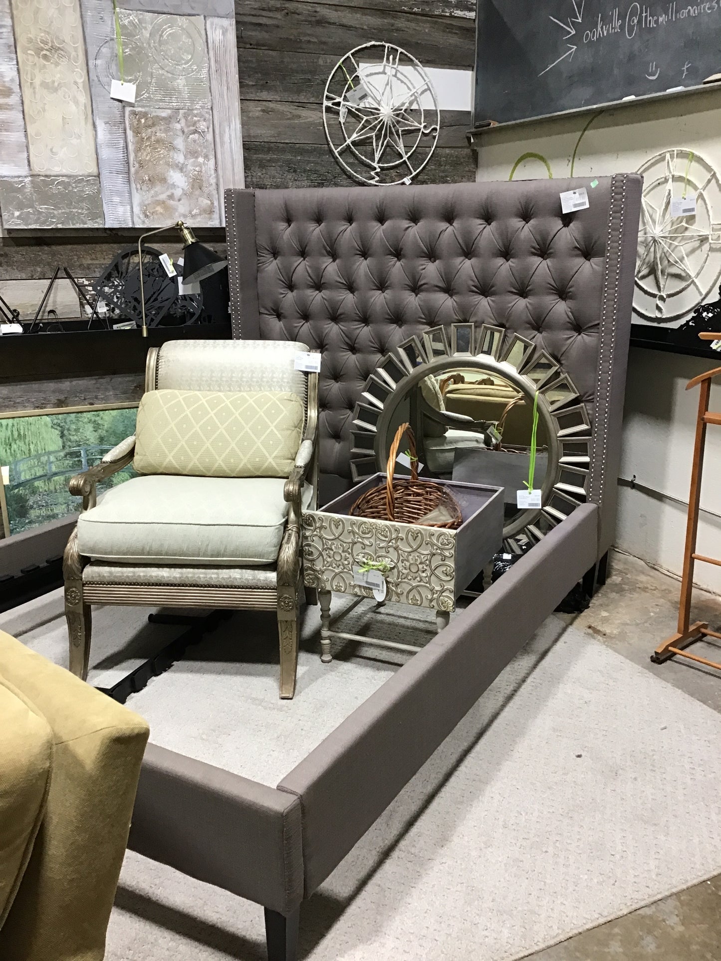 Queen Versailles Upholstered Bed - Condition