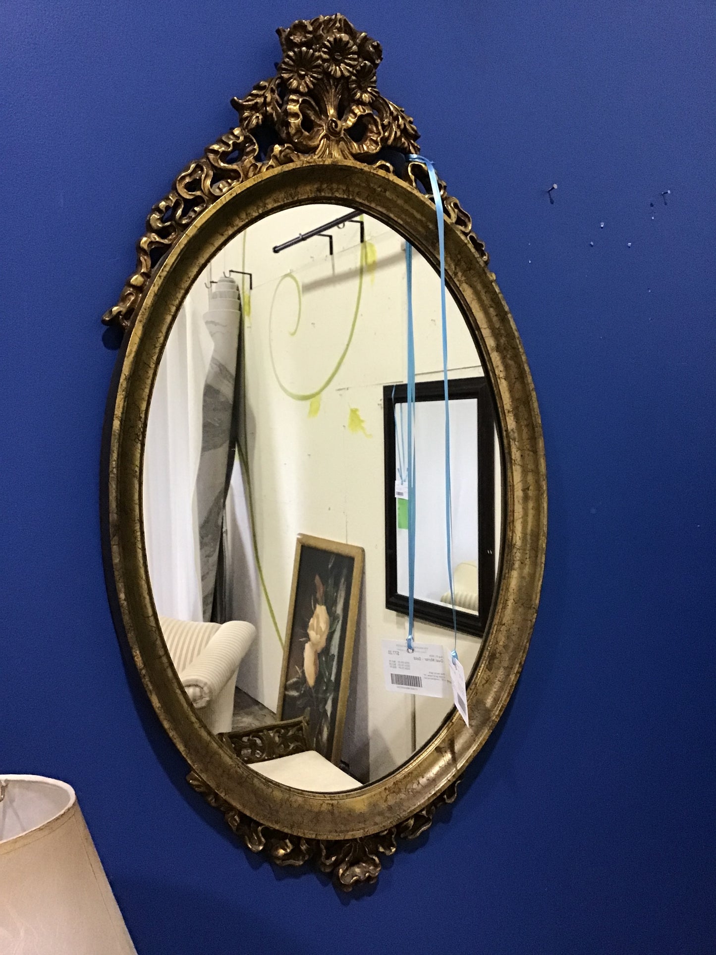 Oval Mirror - Gold