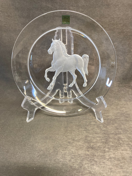 Crystal Hoya Plate - Horse