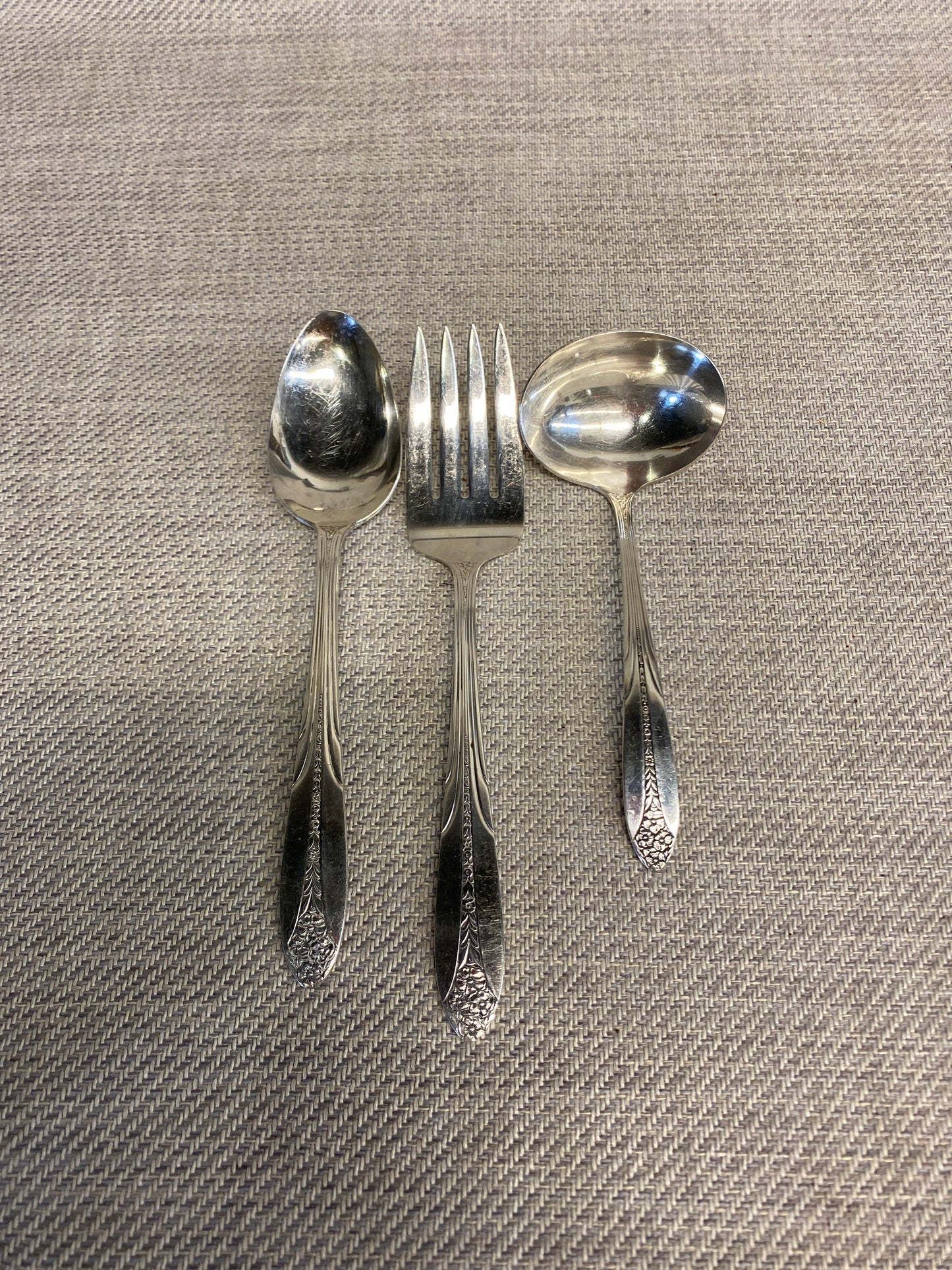3PC Silverplate Serving Pieces