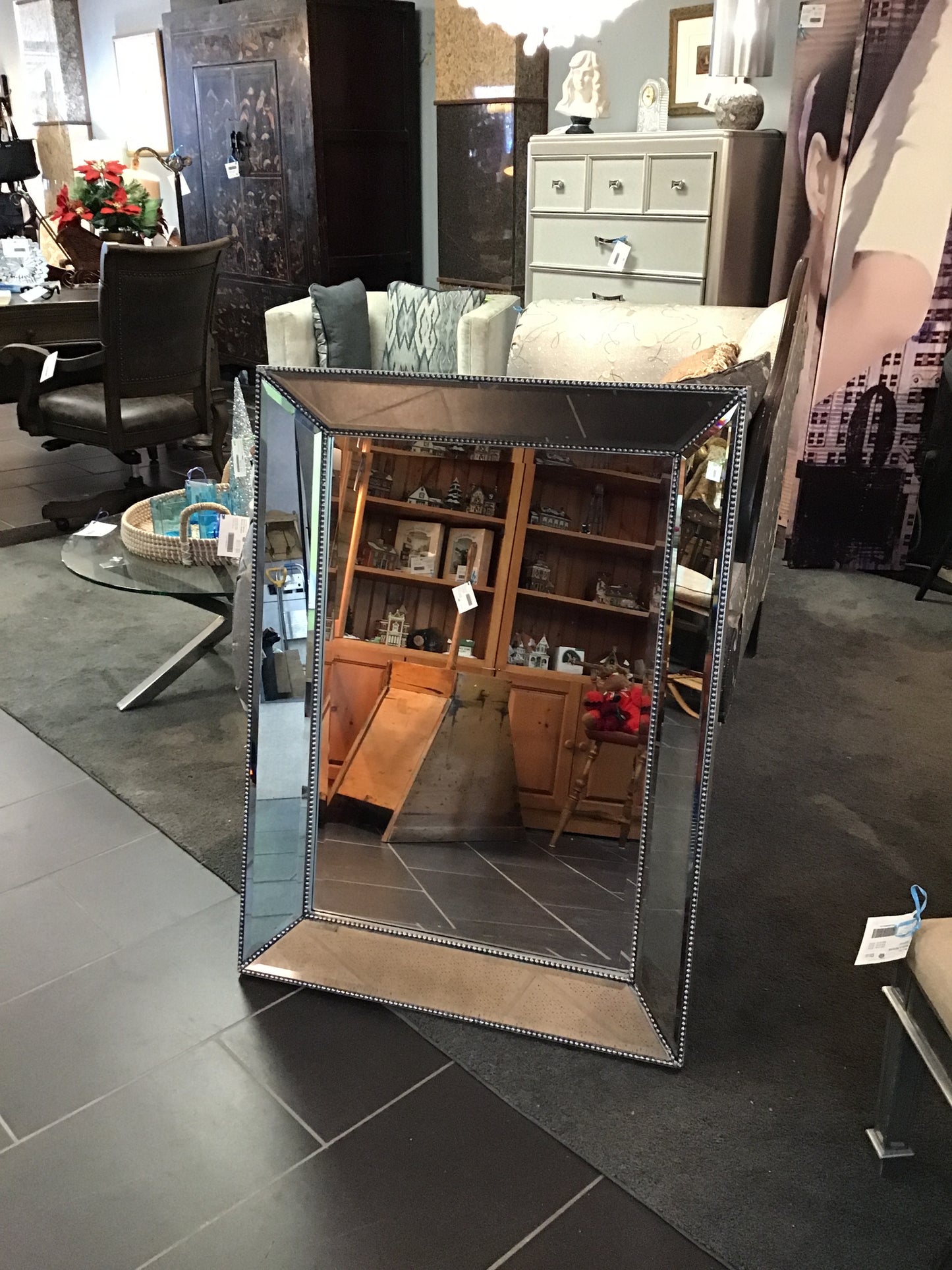 Restoration Hardware Beveled Mirror