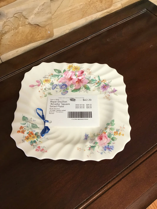 Royal Doulton 'Arcadia' Square Salad Plate