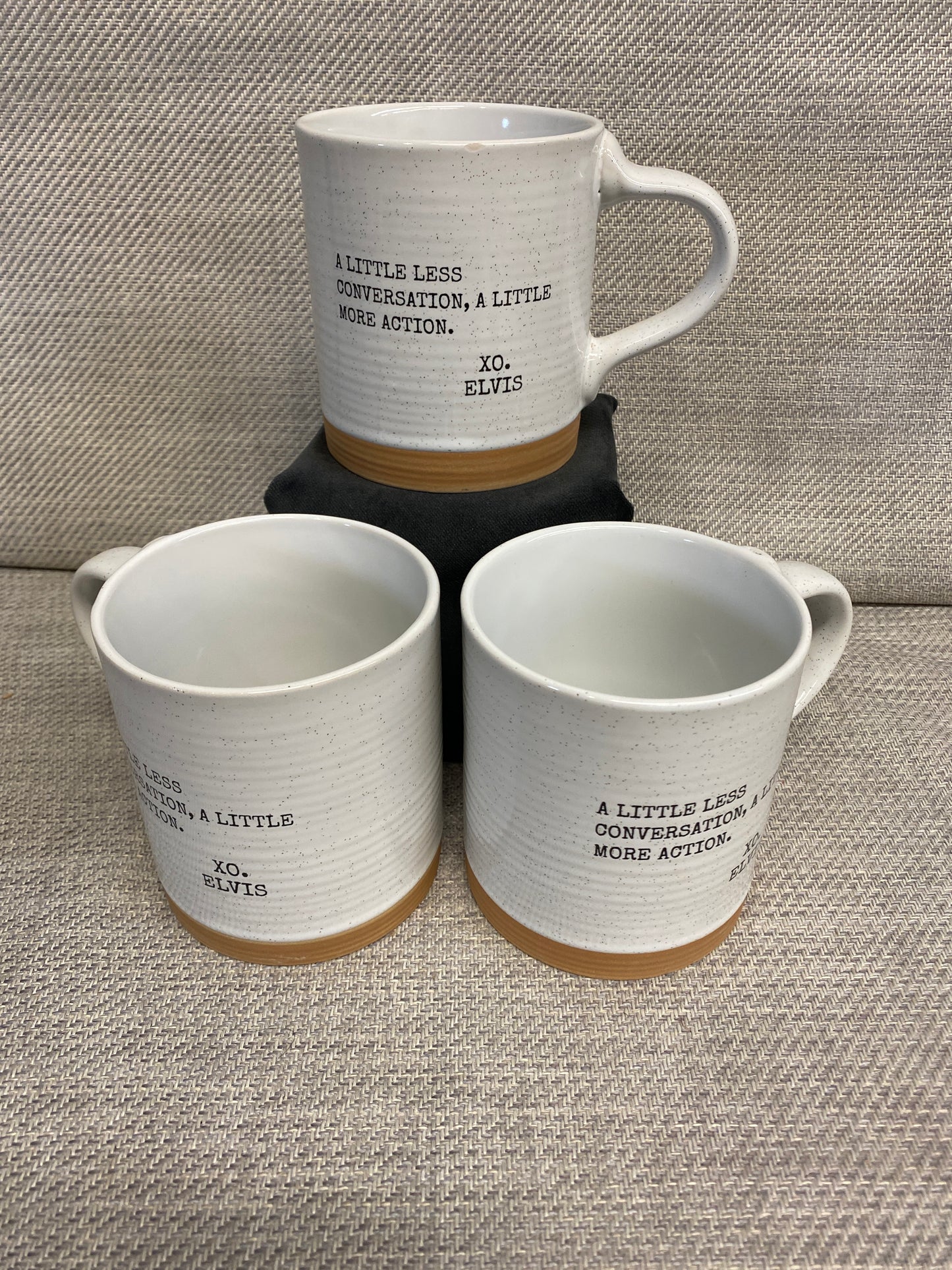 New! SET 3 Quote Mugs - Elvis