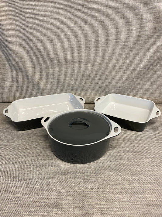 Set 3 Moda Stoneware Bakeware