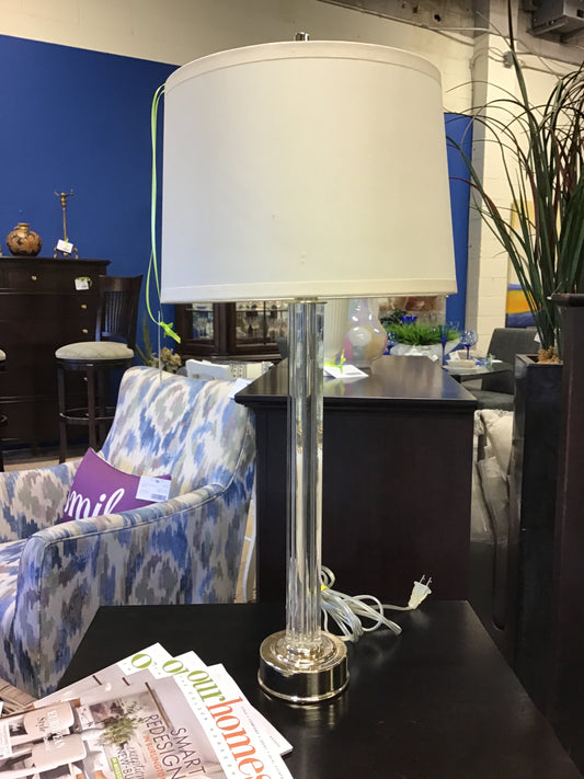 Restoration Hardware Table Lamp - Glass