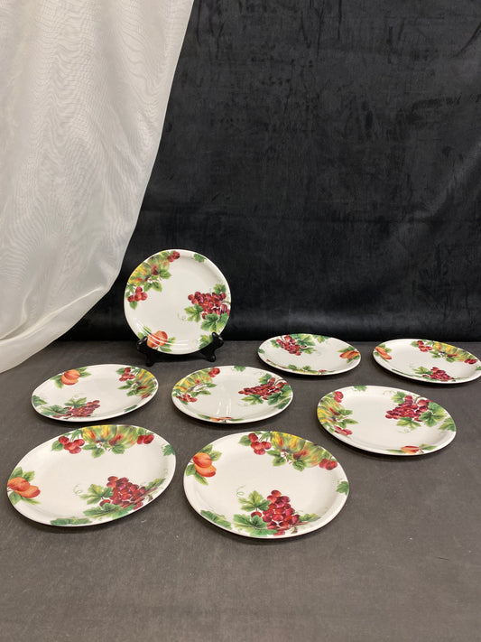 Set 8 Royal Doulton "Vintage Grape" Plates