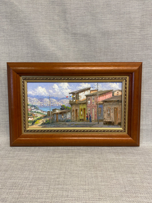 Framed Painting - Overlooking The Bay