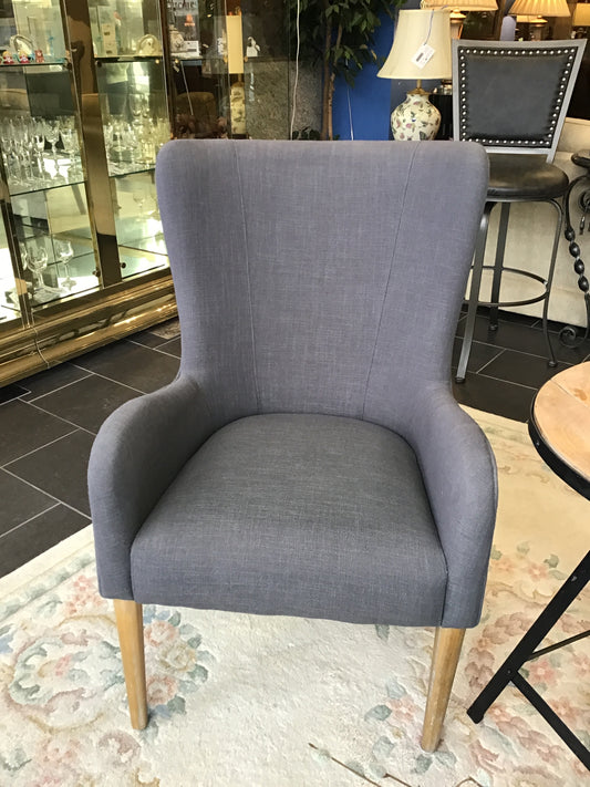 Grey Upholstered Accent Chair