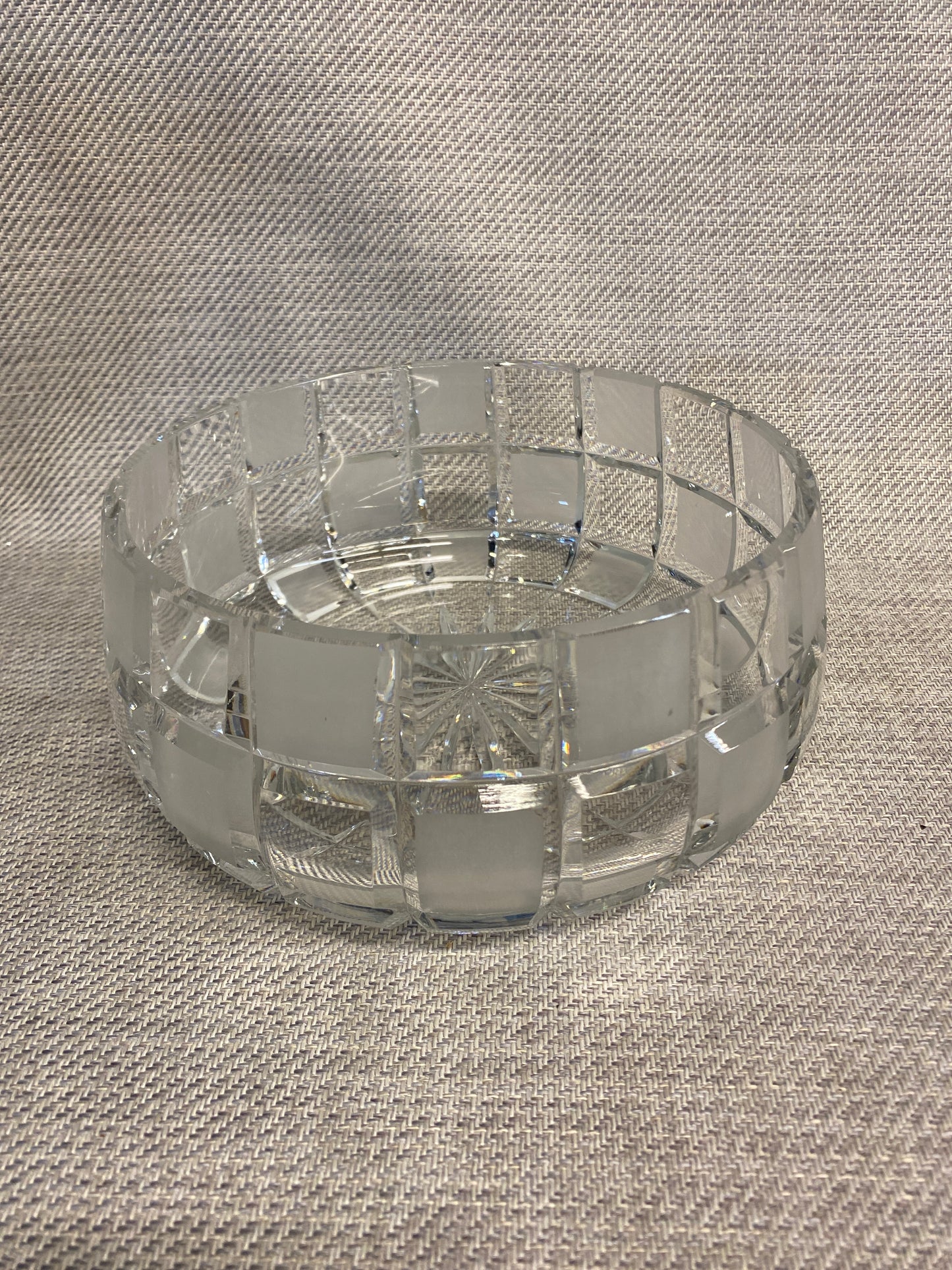 Crystal Bowl - Frosted Panels