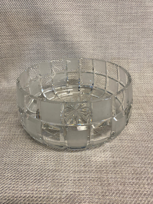 Crystal Bowl - Frosted Panels