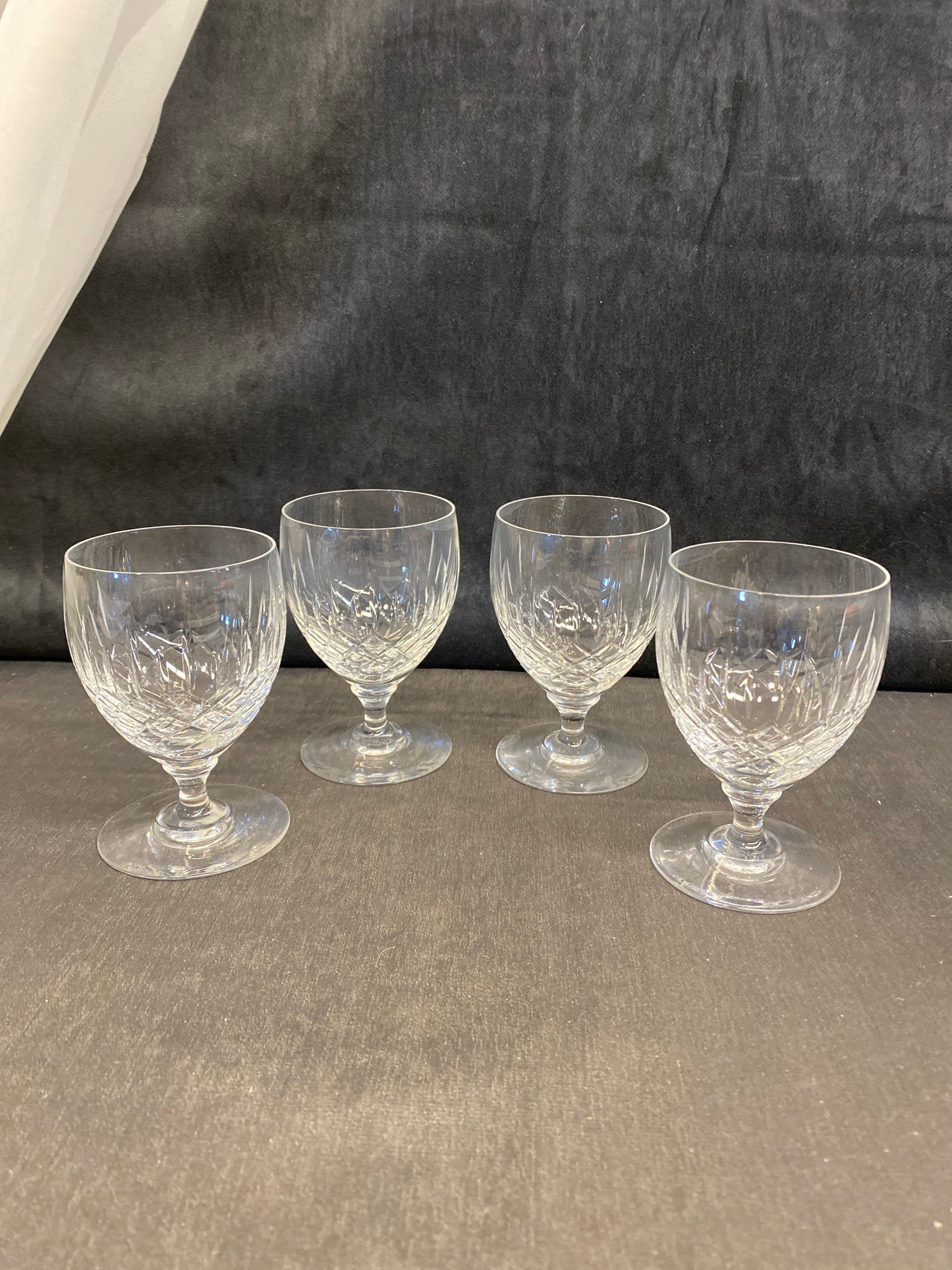 Set 4 Edinburgh Crystal Sherry Glasses