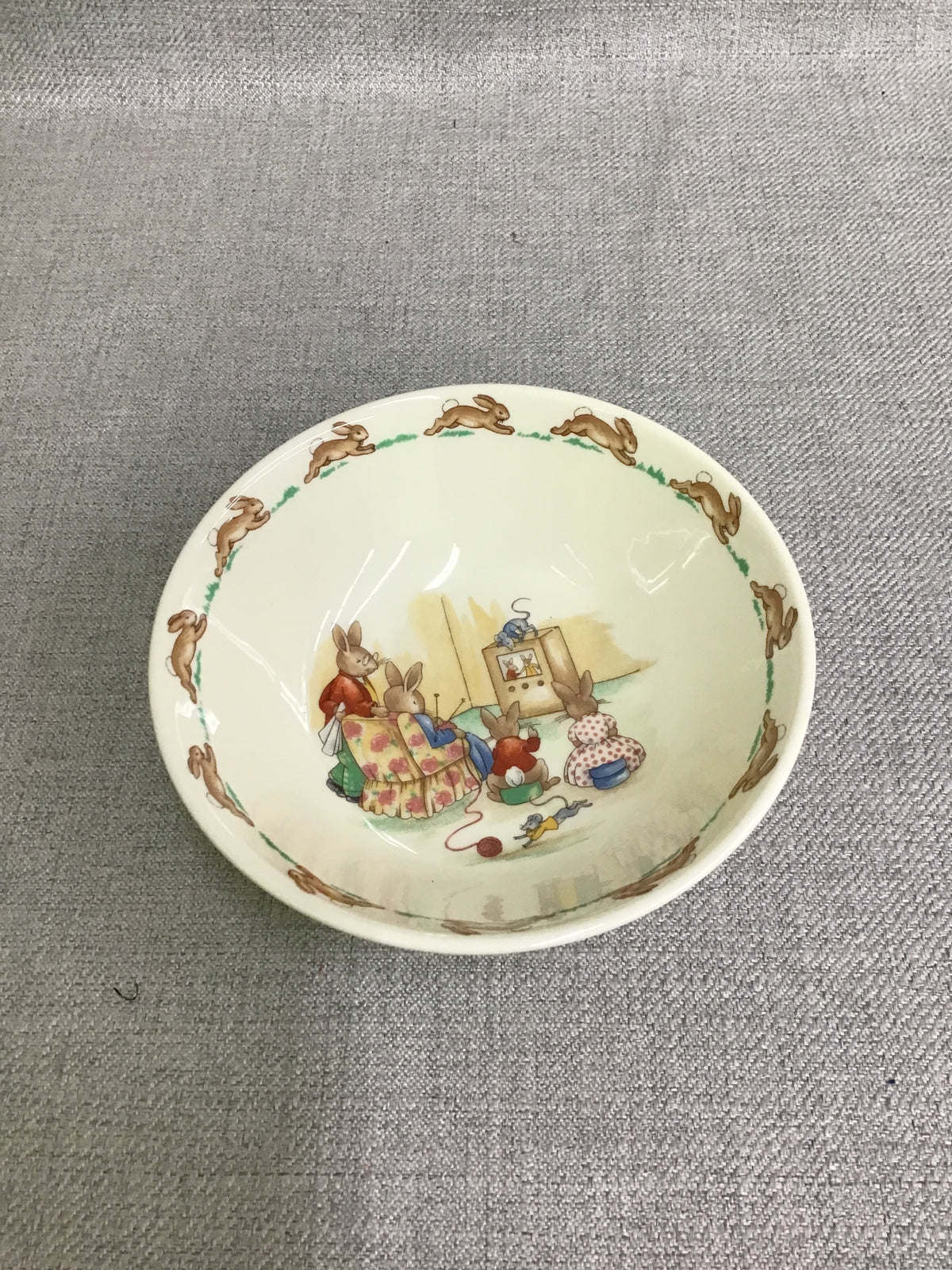 Bunnykins 'TV Time' Cereal Bowl
