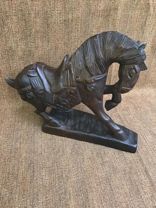 Vintage Hand Carved Horse