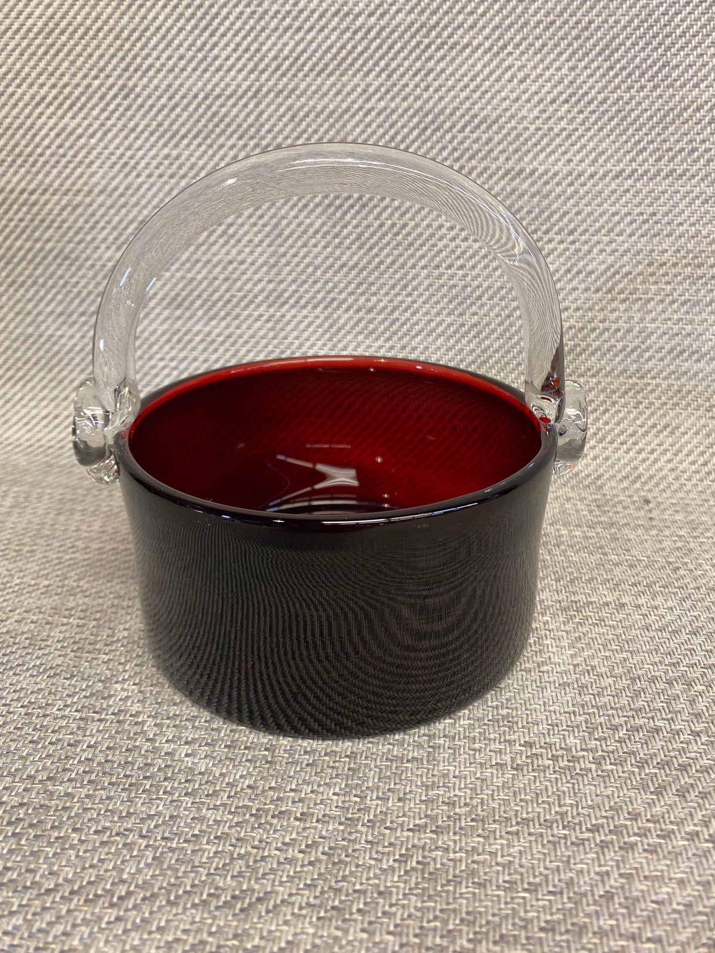 Polish Art Glass Basket