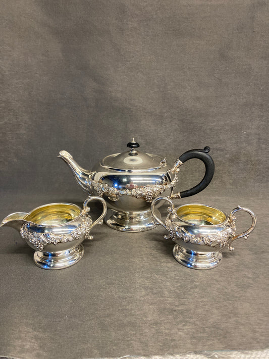 3PC Silverplate Tea Service