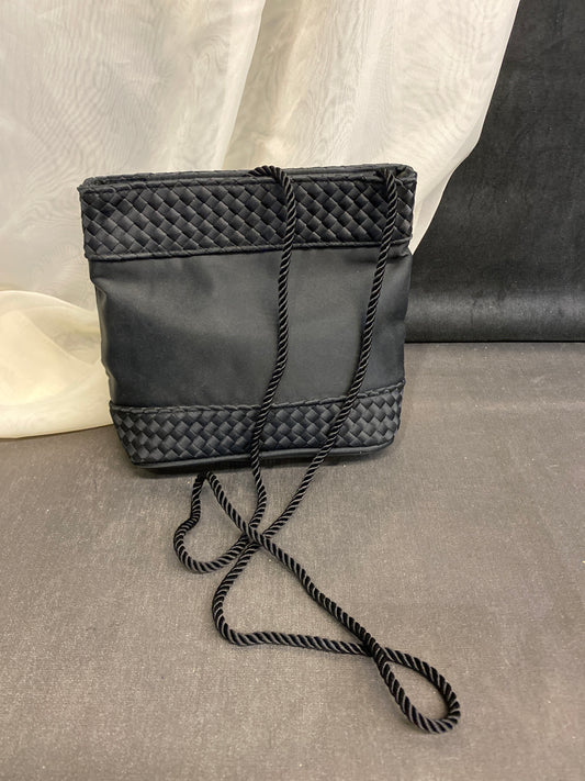 Evening Bag - Black Satin