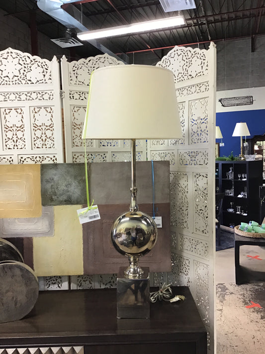 Oversized Table Lamp - Silver