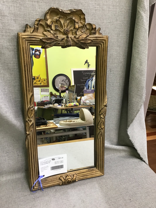 Distressed Look Framed Mirror