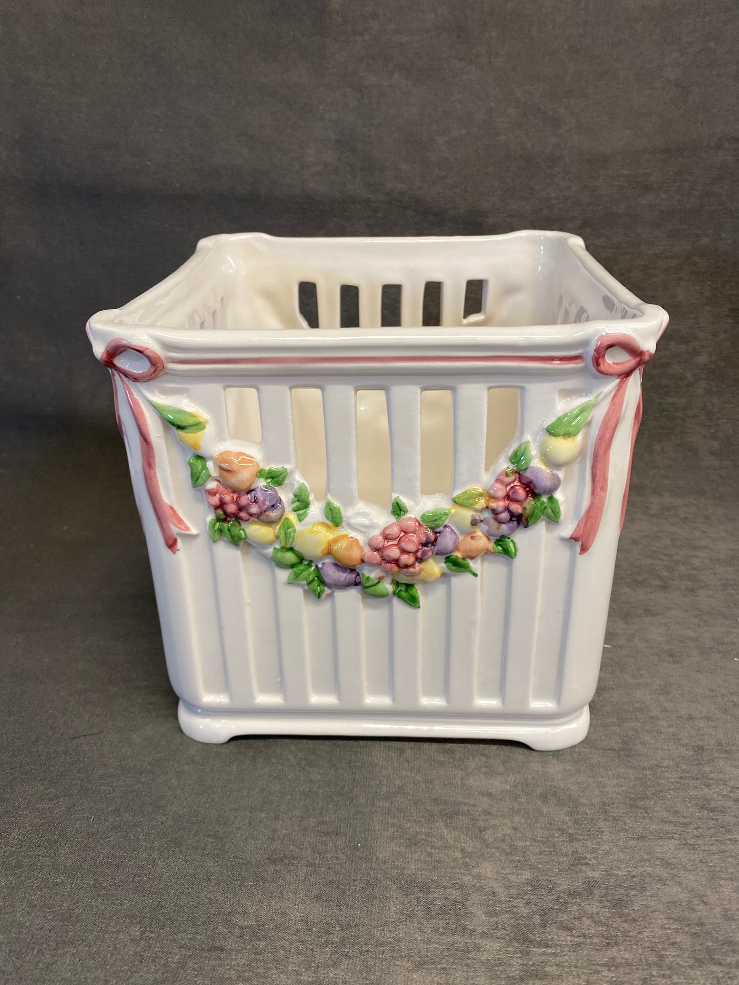Portuguese Ceramic Planter - Floral