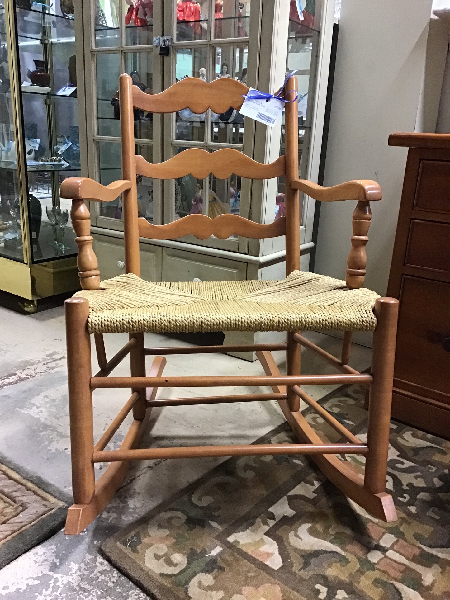 Maple Rocking Chair w/Rush Seat