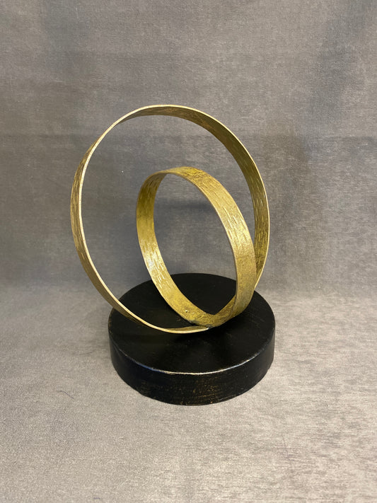 Pier 1 Statue - Gold Circles