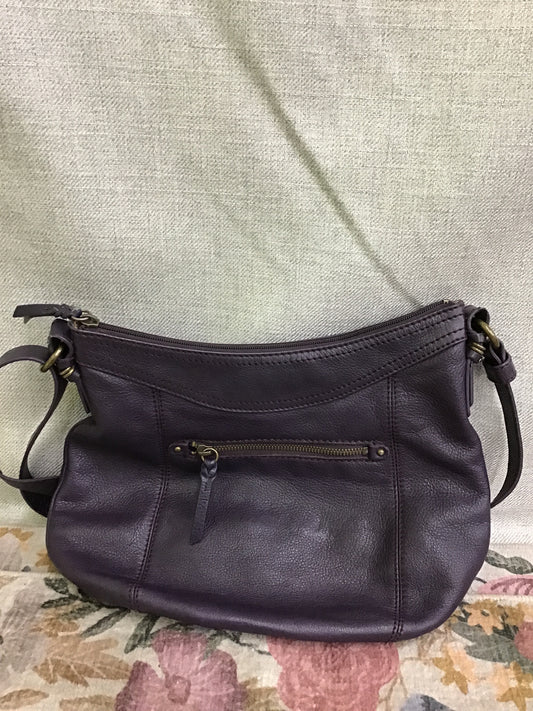 Dark Purple Leather 'The Sak' Purse