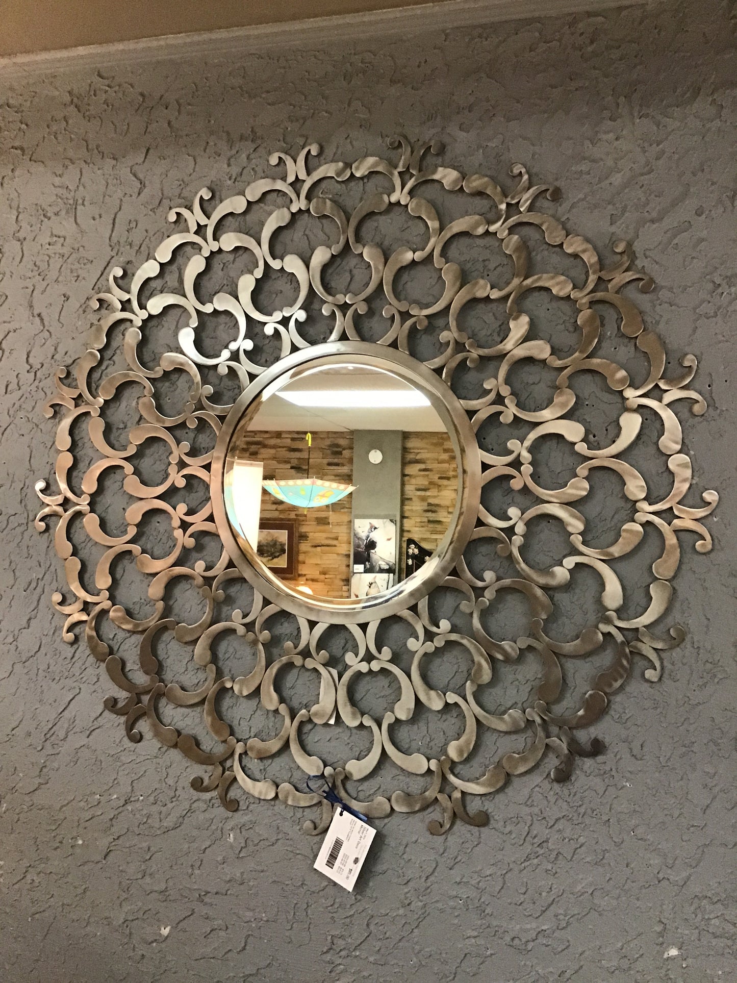Silver Art Deco Mirror