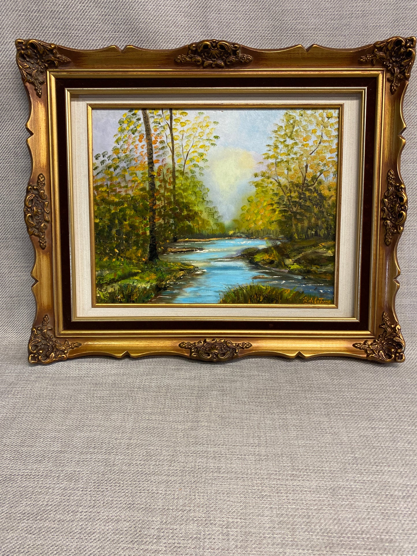 Vintage Painting - Summer River