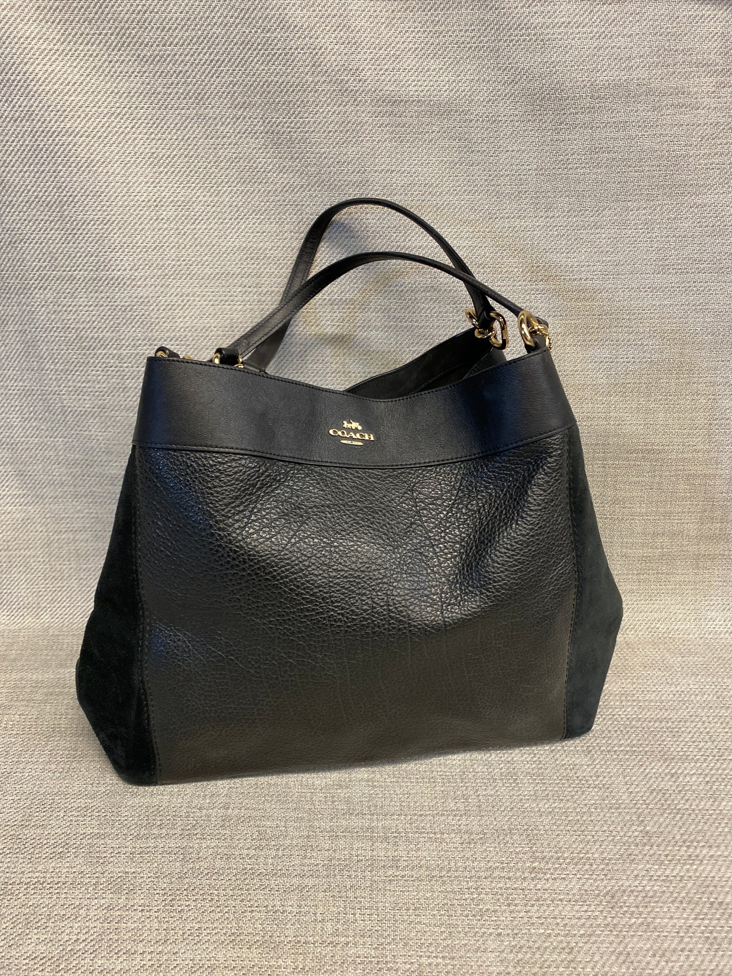 Coach "Lexy" Leather Purse - Black