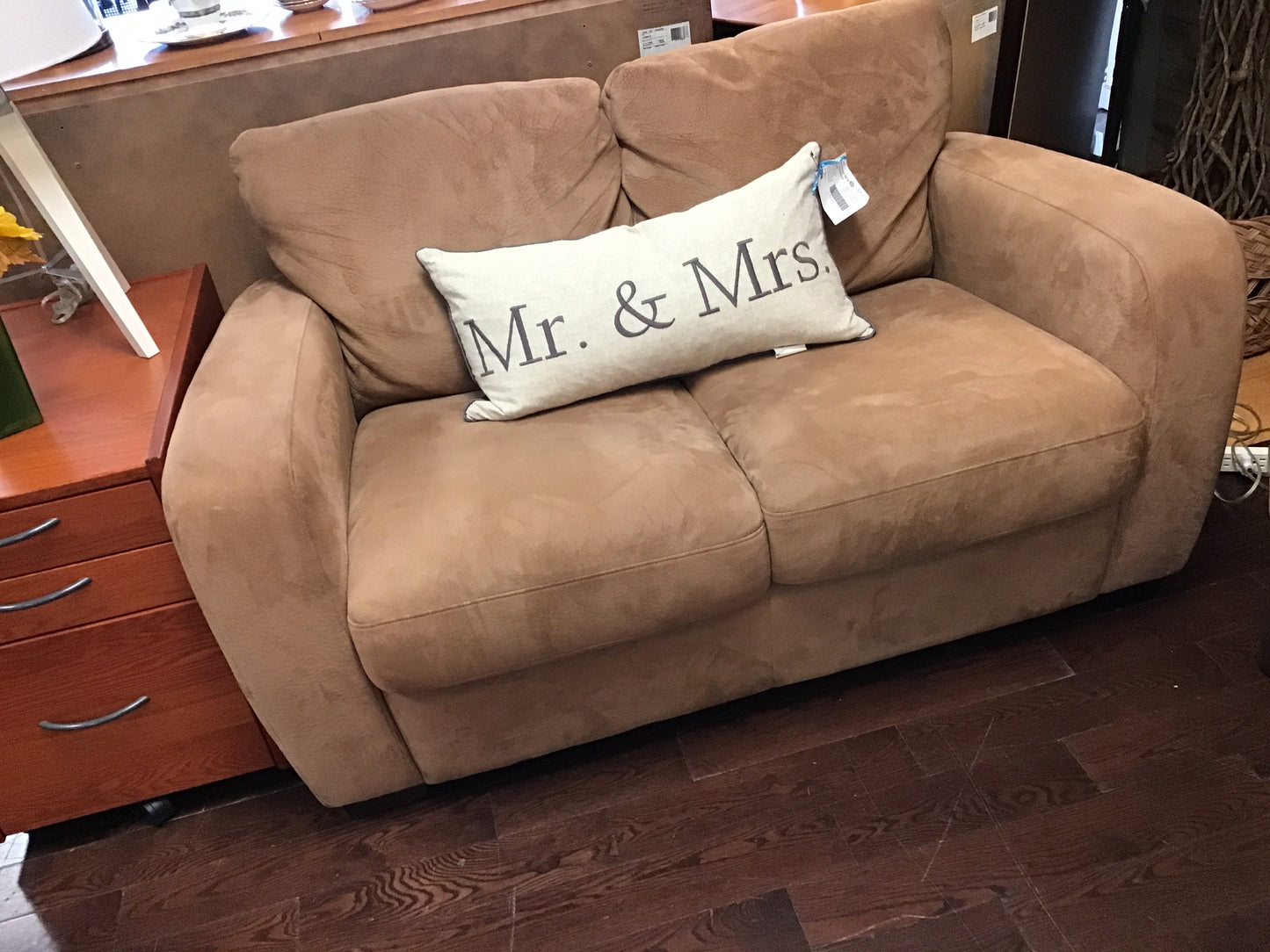 Softaly Limited Suede Loveseat