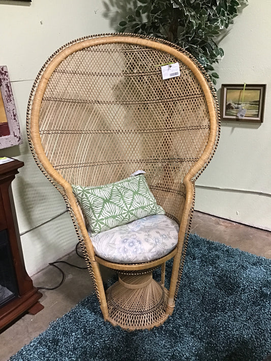 Peacock Wicker Chair