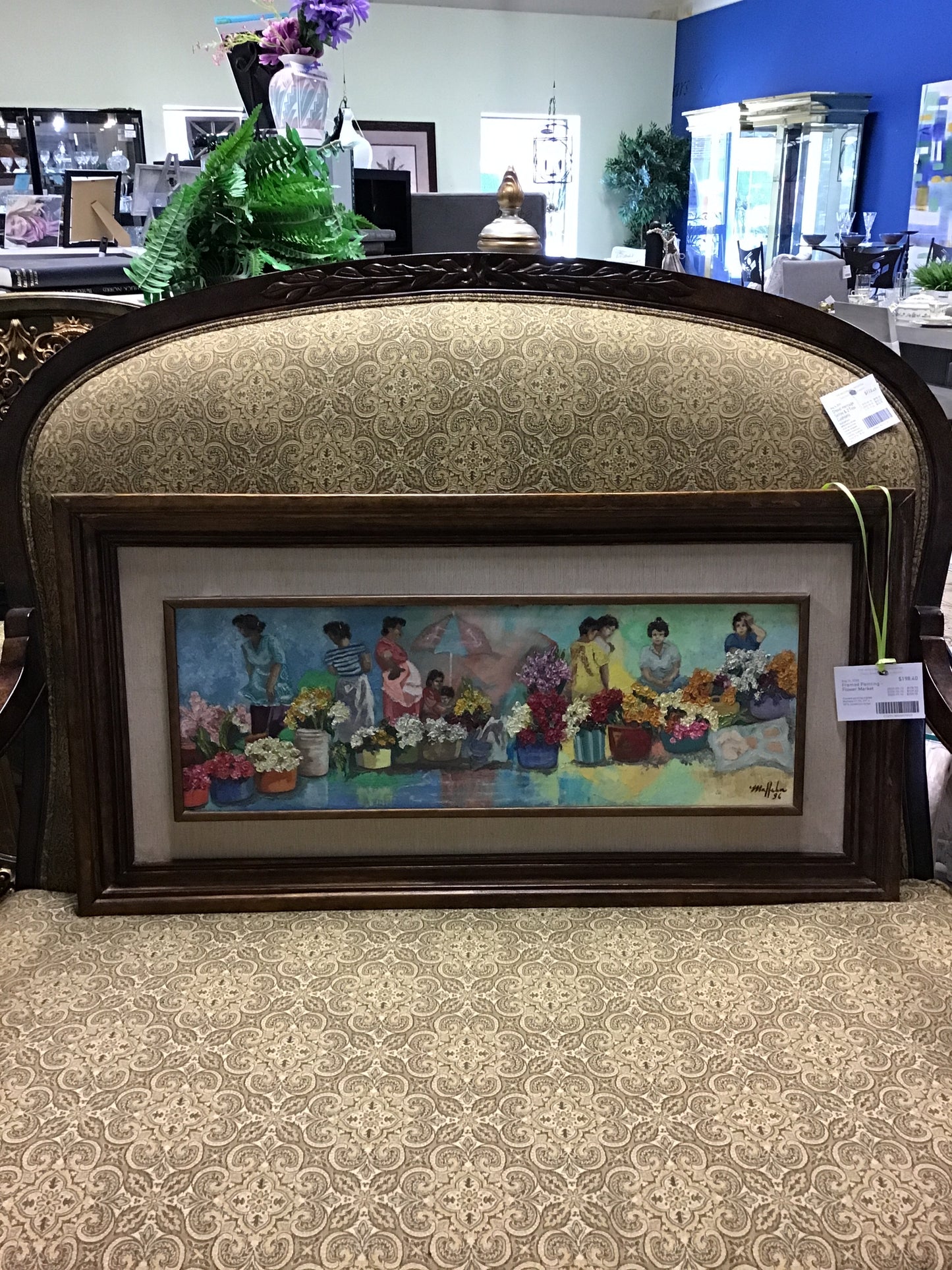 Framed Painting - Flower Market