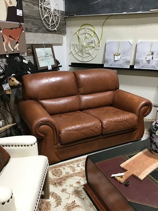 Leather Loveseat