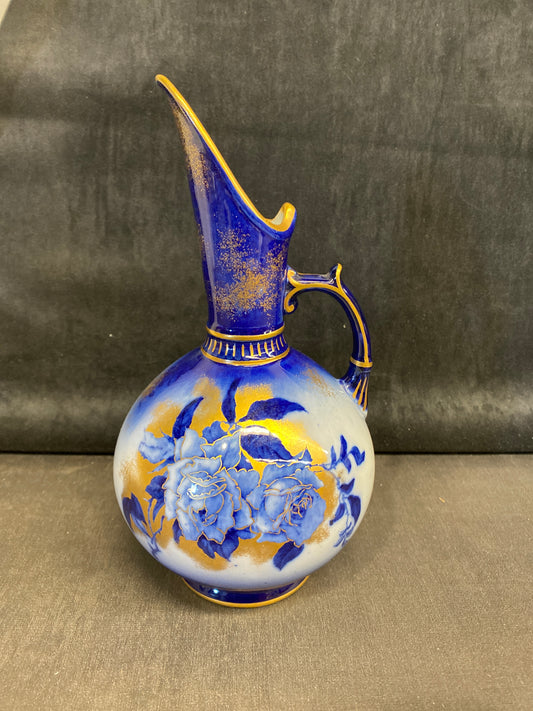 Decorative Porcelain Pitcher - Blue