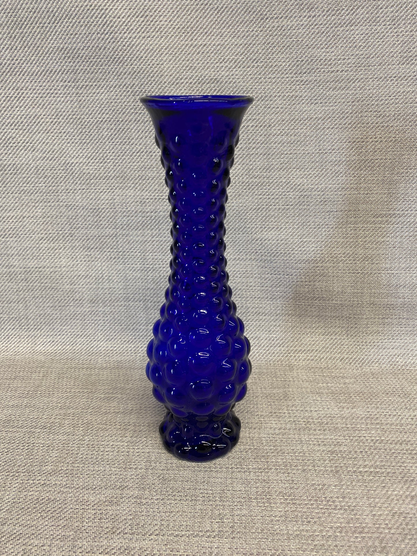 Hobnail Vase - Cobalt Blue
