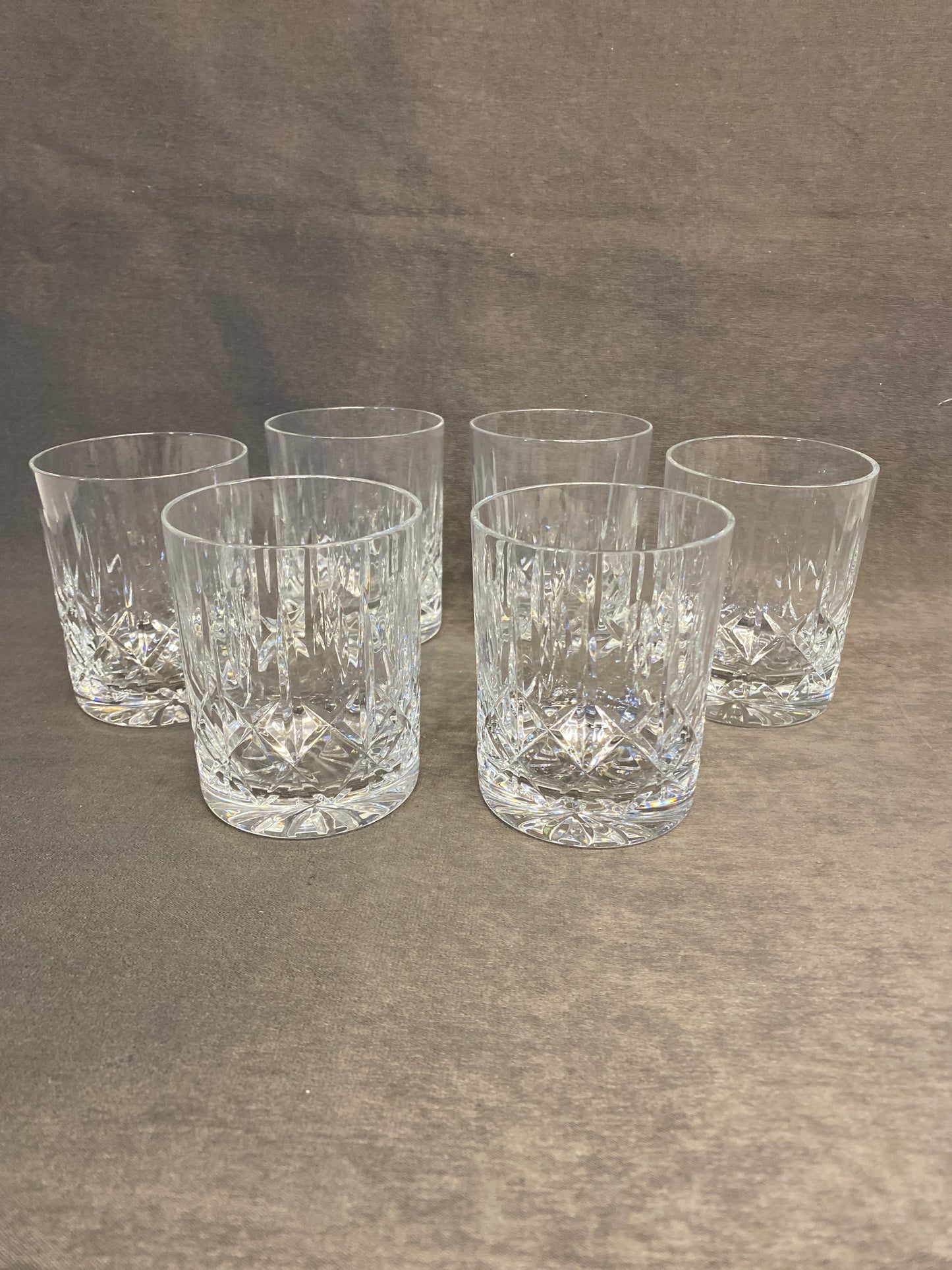 Set 6 Cross & Olive Rocks Glasses