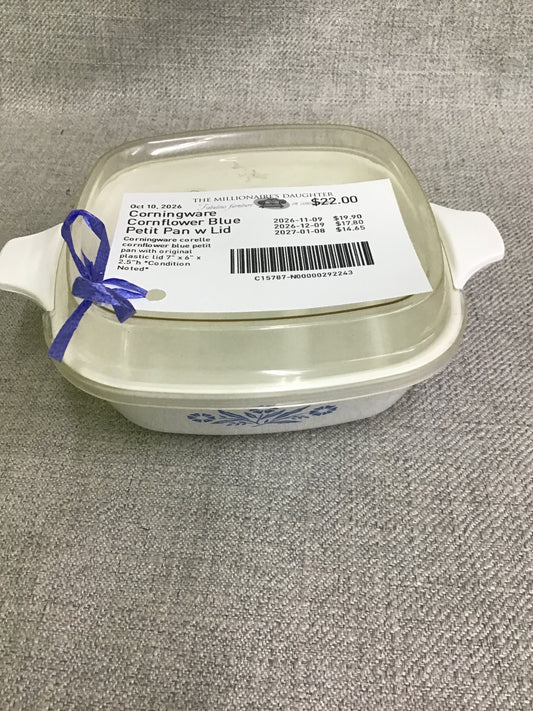 Corningware Cornflower Blue Petit Pan w Lid