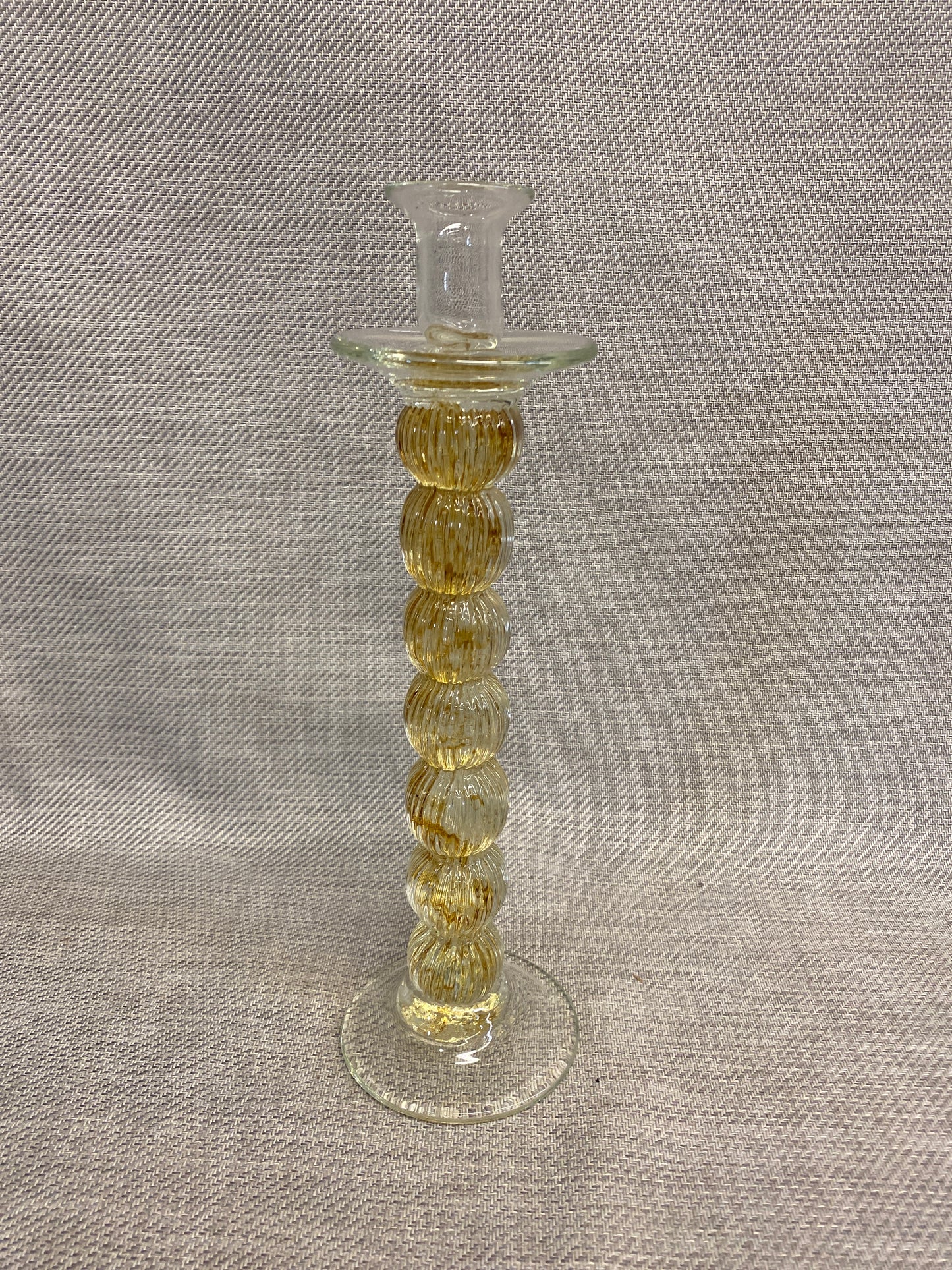 Blown Glass Candleholder - 13"