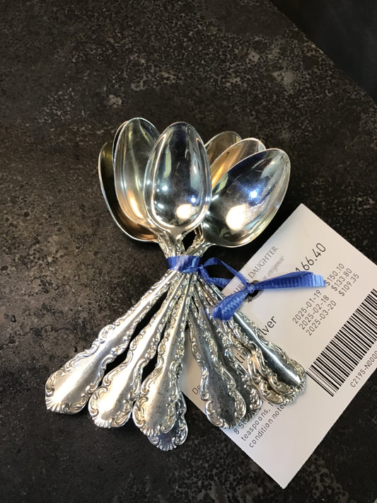 8PC Sterling Silver Teaspoons